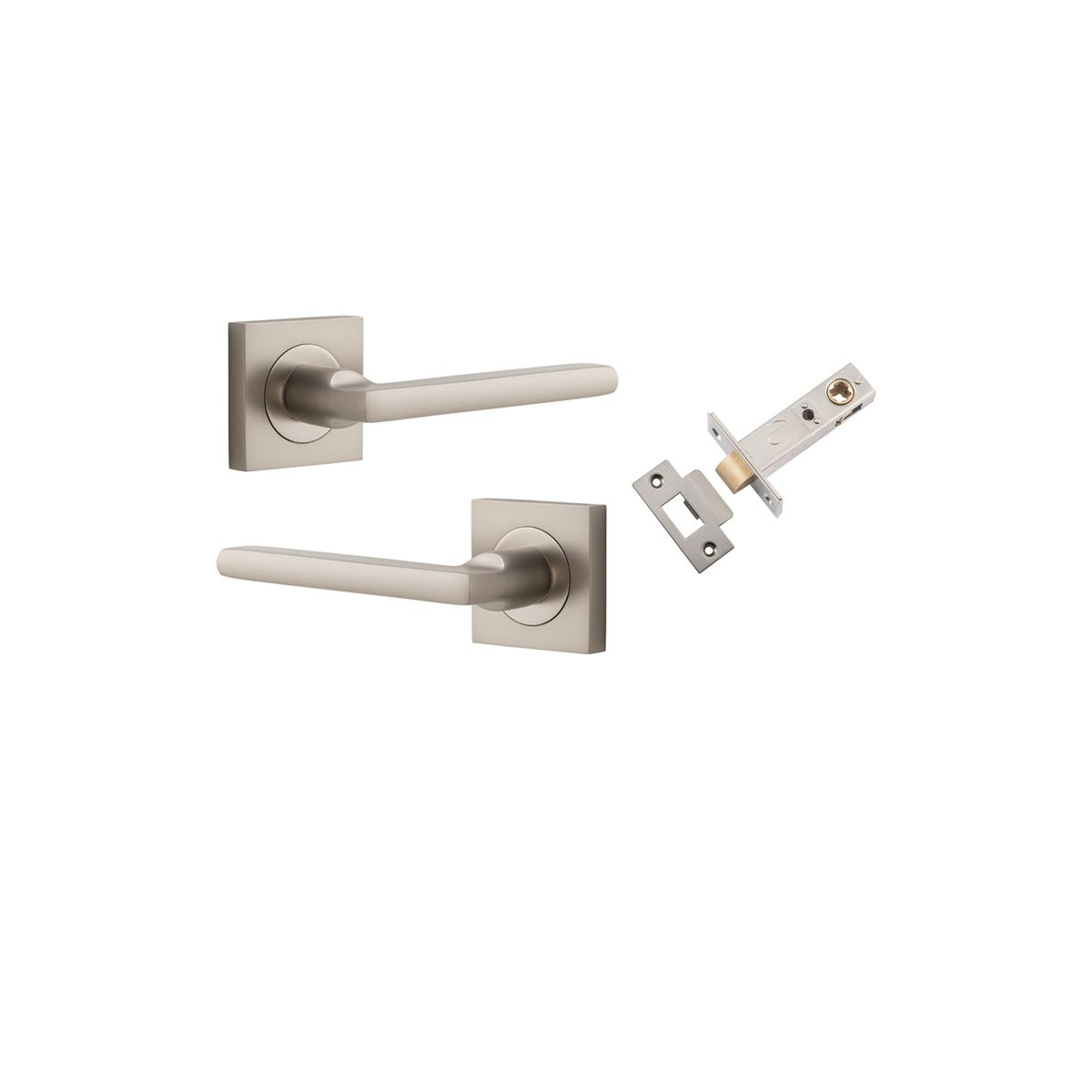 Iver Baltimore Passage Lever Set Sq Backplate 52 X 55mm