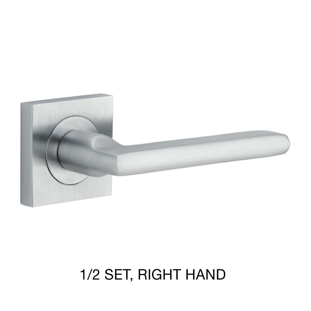 Iver Baltimore Passage Lever Set Sq Backplate 52 X 55mm