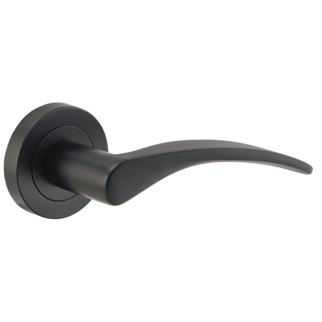 Iver Oxford Passage Lever 1/2 Set Rnd Backplate Left Hand 52 X 64mm