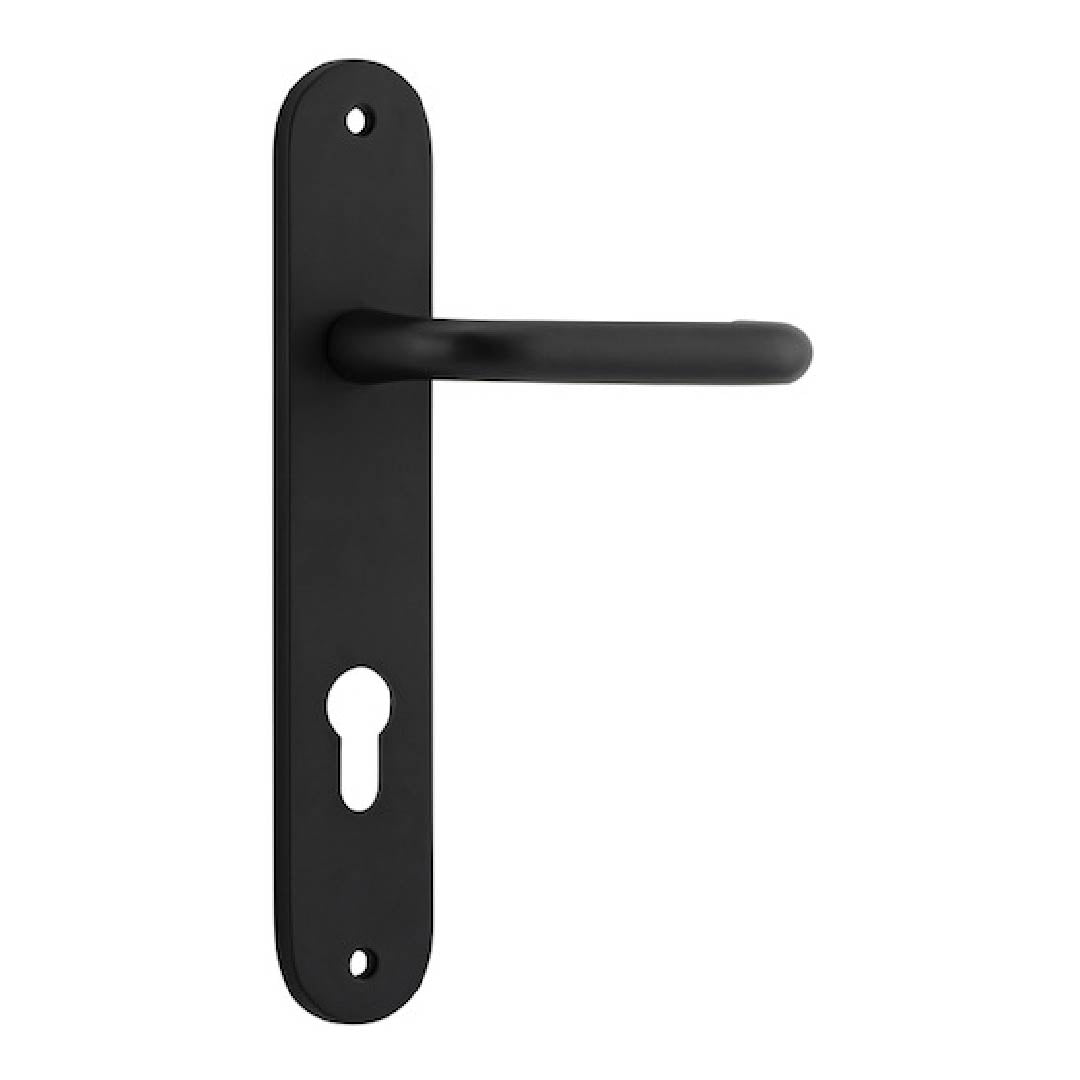 IVER OSLO ENTRANCE LEVER SET OVAL BACKPLATE 230 X 40 X 57MM