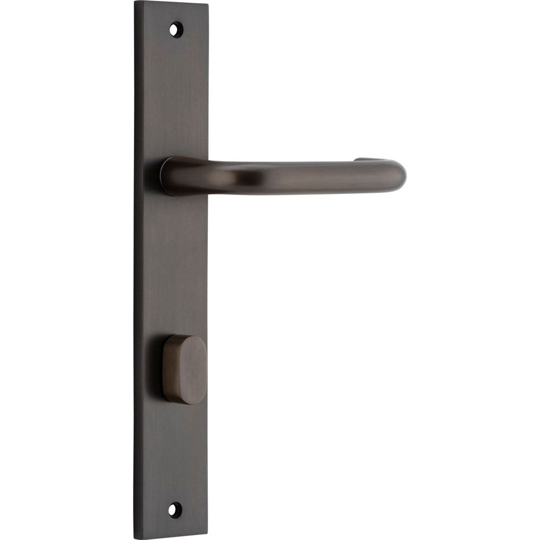 Iver Oslo Privacy Lever Set Rect Backplate 237 X 50 X 57mm