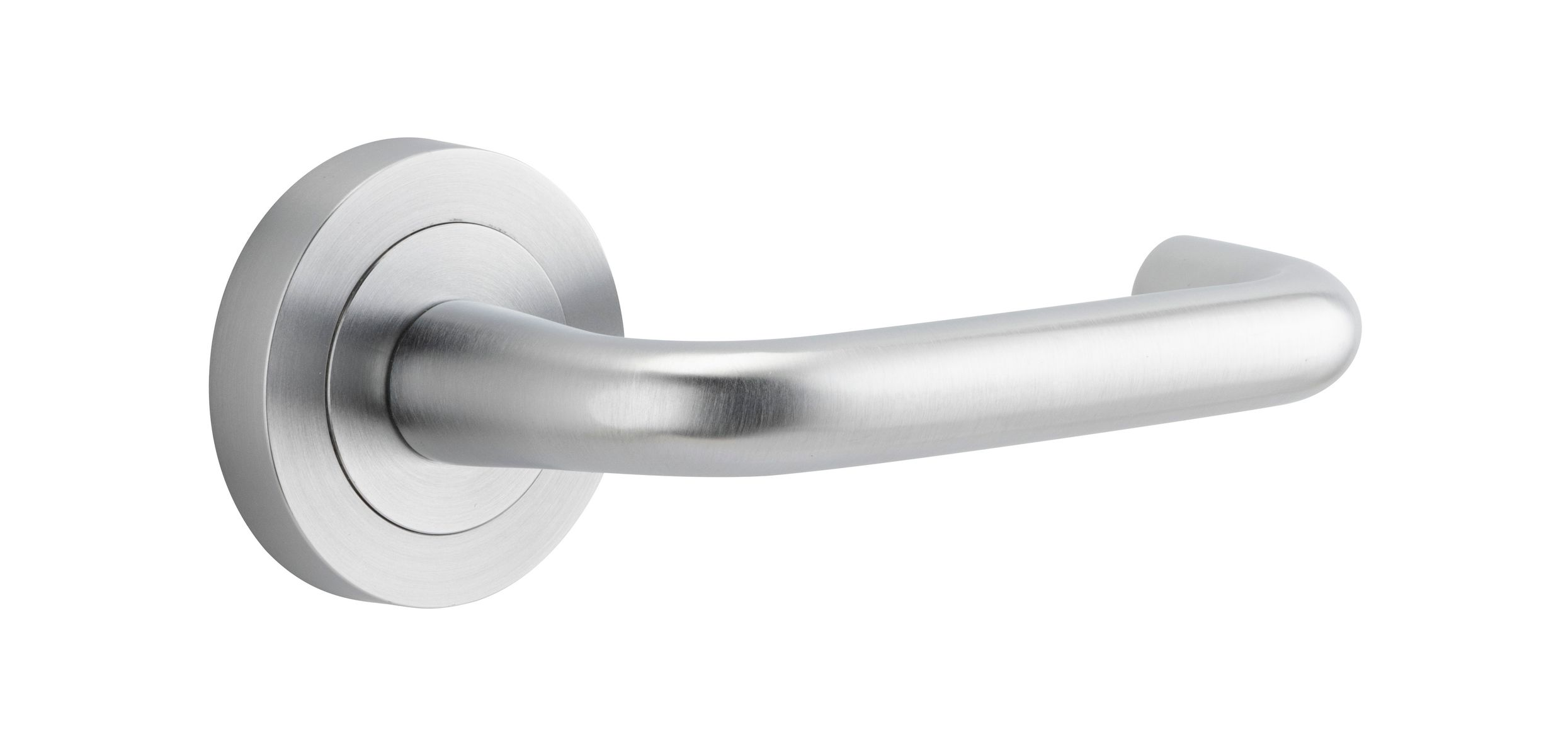 Iver Oslo Passage Lever 1/2 Set Rnd Backplate Right Hand 52 X 57mm