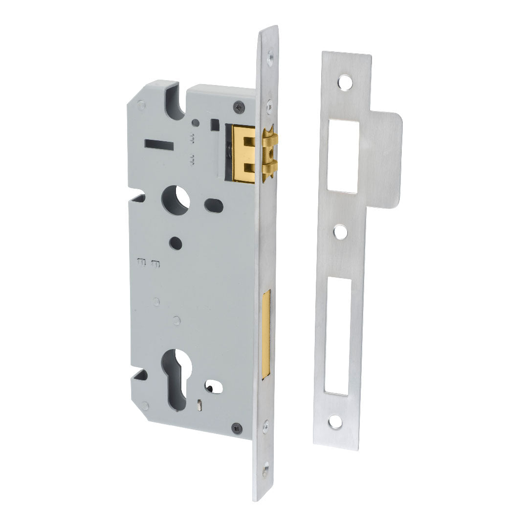 Iver Euro Mortice Lock Roller Rebated 45mm Backset