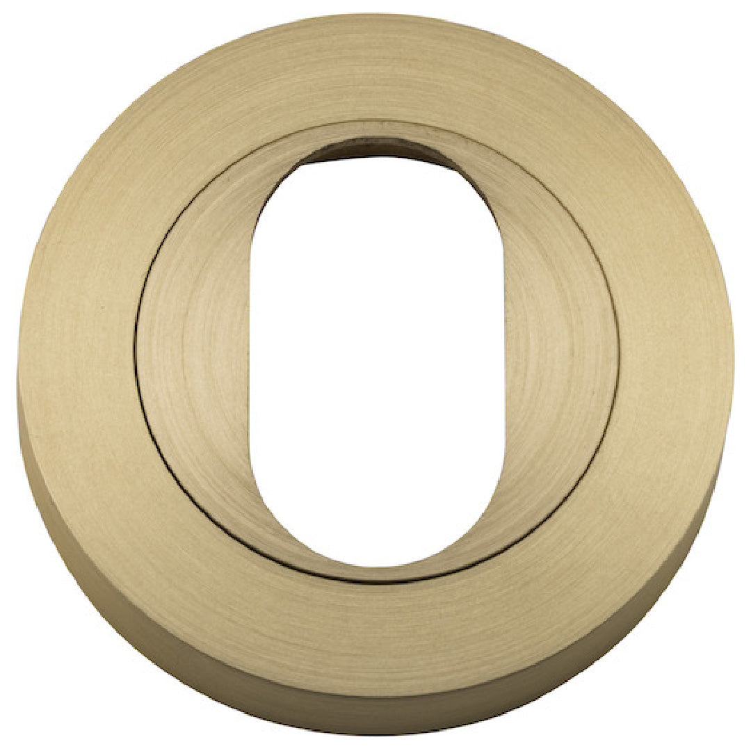 Iver Oval Cyl Escutcheon Oval Backplate 52 X 10mm