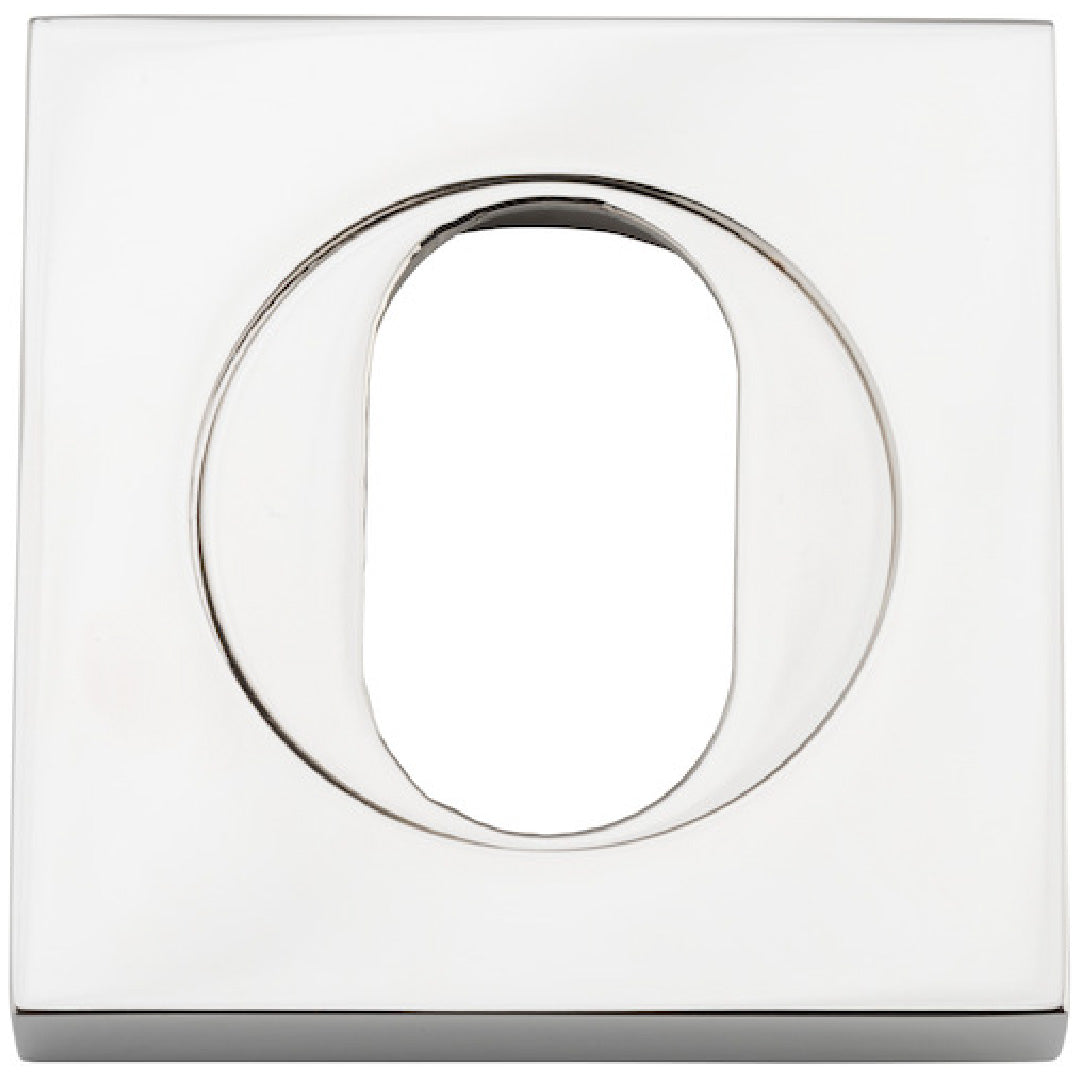 Iver Oval Cyl Escutcheon Sq Backplate 52 X 52 X 10mm