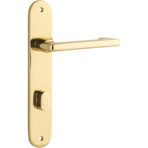 Iver Baltimore Privacy Return Lever Set Oval Backplate 240 X 40 X 58mm