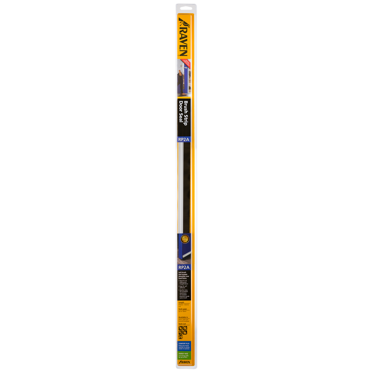 Raven Rp2ag Door Seal Brush Strip Raven Gold 915mm