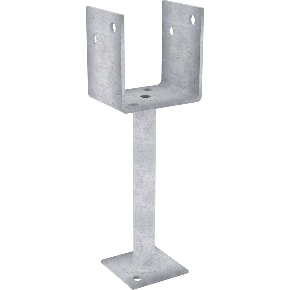 Dunnings Type B Full Stirrup Post Anchor With Leg - M12 - 4mm Grade 316 Stainless Steel