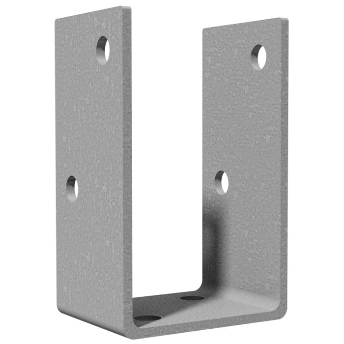 Dunnings Type U Extra Deep Bolt-On Post Anchor - M12 - 5mm Grade 316 Stainless Steel