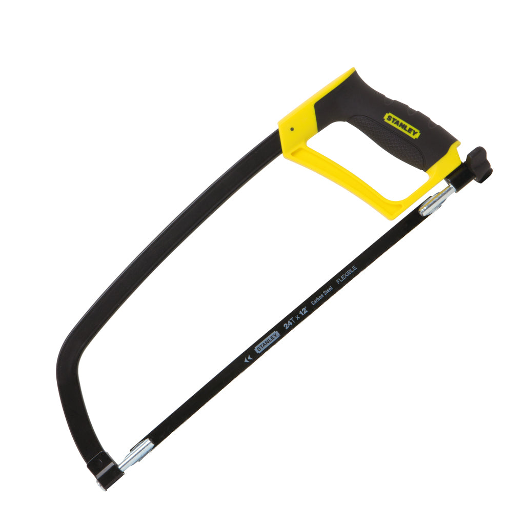 Stanley Hacksaw Durable Steel Frame Rubber Grip