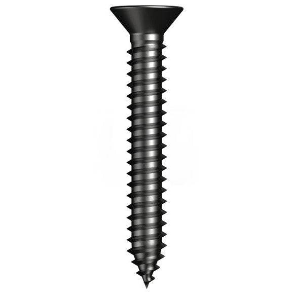Self Tapping Screw Countersunk Phillips Black Zinc - Imperial