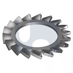 External Serrated Lock Washer Stainless Steel 316 - Metric