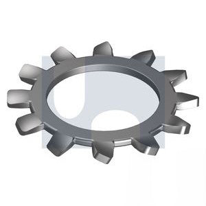 External Tooth Lock Washer Zinc Plated - Metric