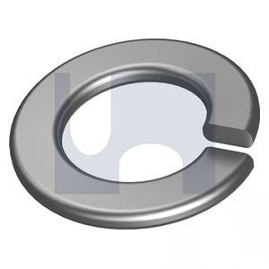 Medium Split Spring Lock Washer Zinc Plated - Metric