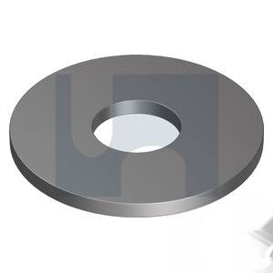 Extra Large Flat Round Washer Zinc Plated - Metric