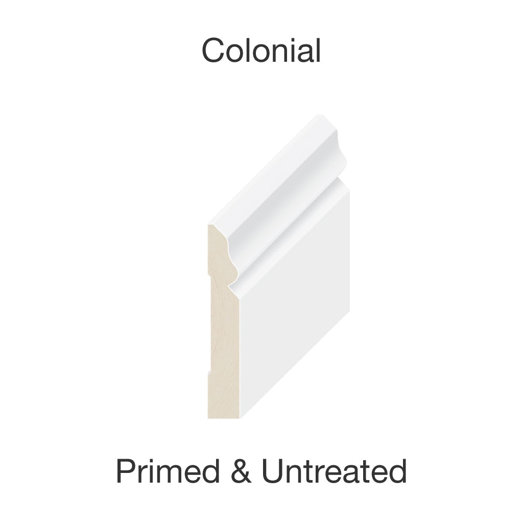 Primed Finger Jointed Pine Colonial No. 1 Moulding - Untreated