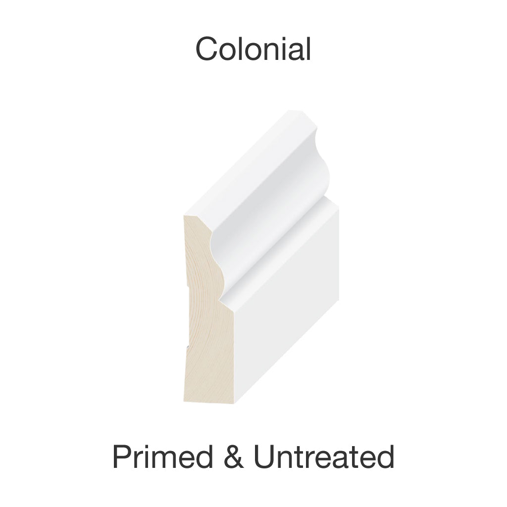 PINE MOULDING FJ COLONIAL B UNTREATED & PRIMED