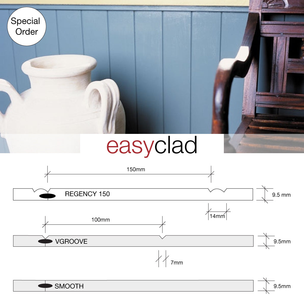 Panel 3660x1200x9.5 Vj100 Easyclad Primed