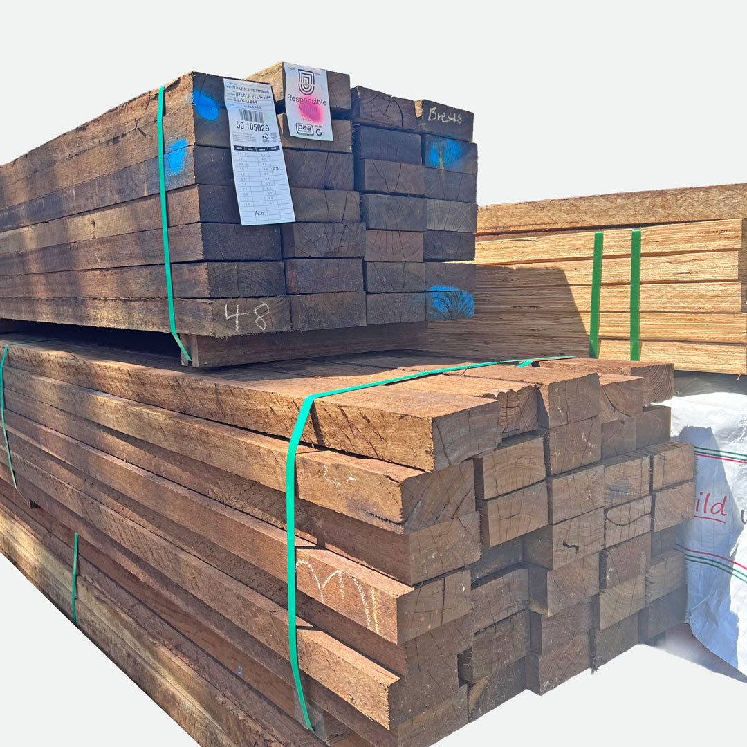 HARDWOOD F14 SAWN UNSEASONED TREATED