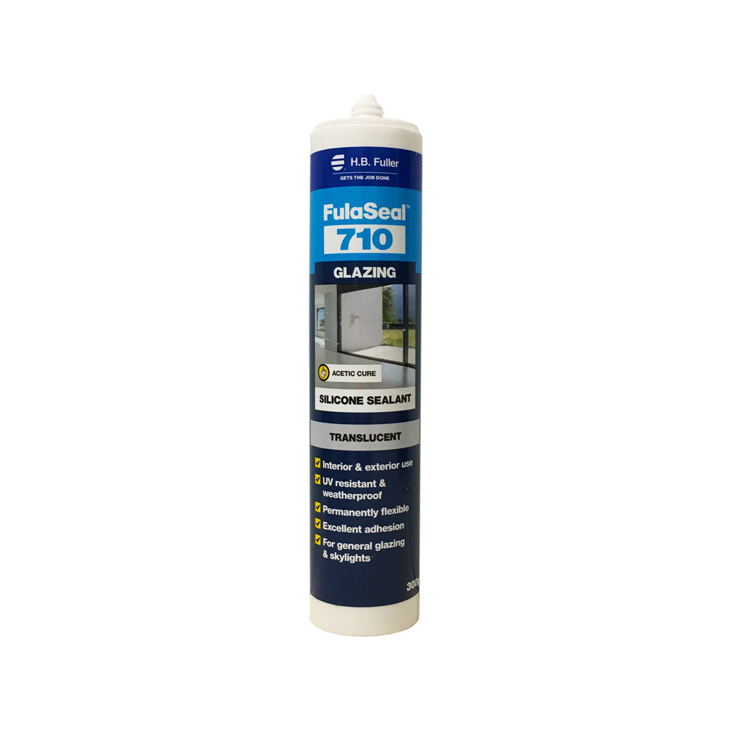 FULLER FULASEAL 710  WINDOW & GLASS SILICONE SEALANT TRANSLUCENT 300G