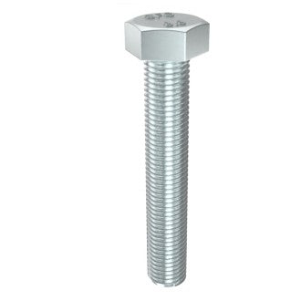 Hex Head Bolt Set Screw High Tensile Zinc Cl8.8