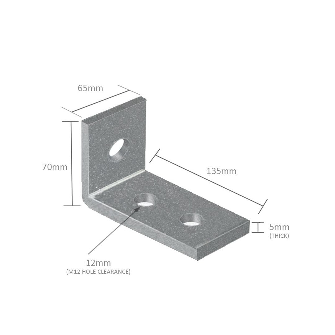 Angle Bracket Gal M12