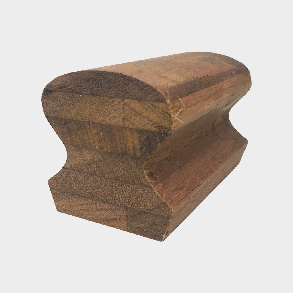 Merbau Laminated Ladies Waist Handrail No Rebate 66 X 66mm