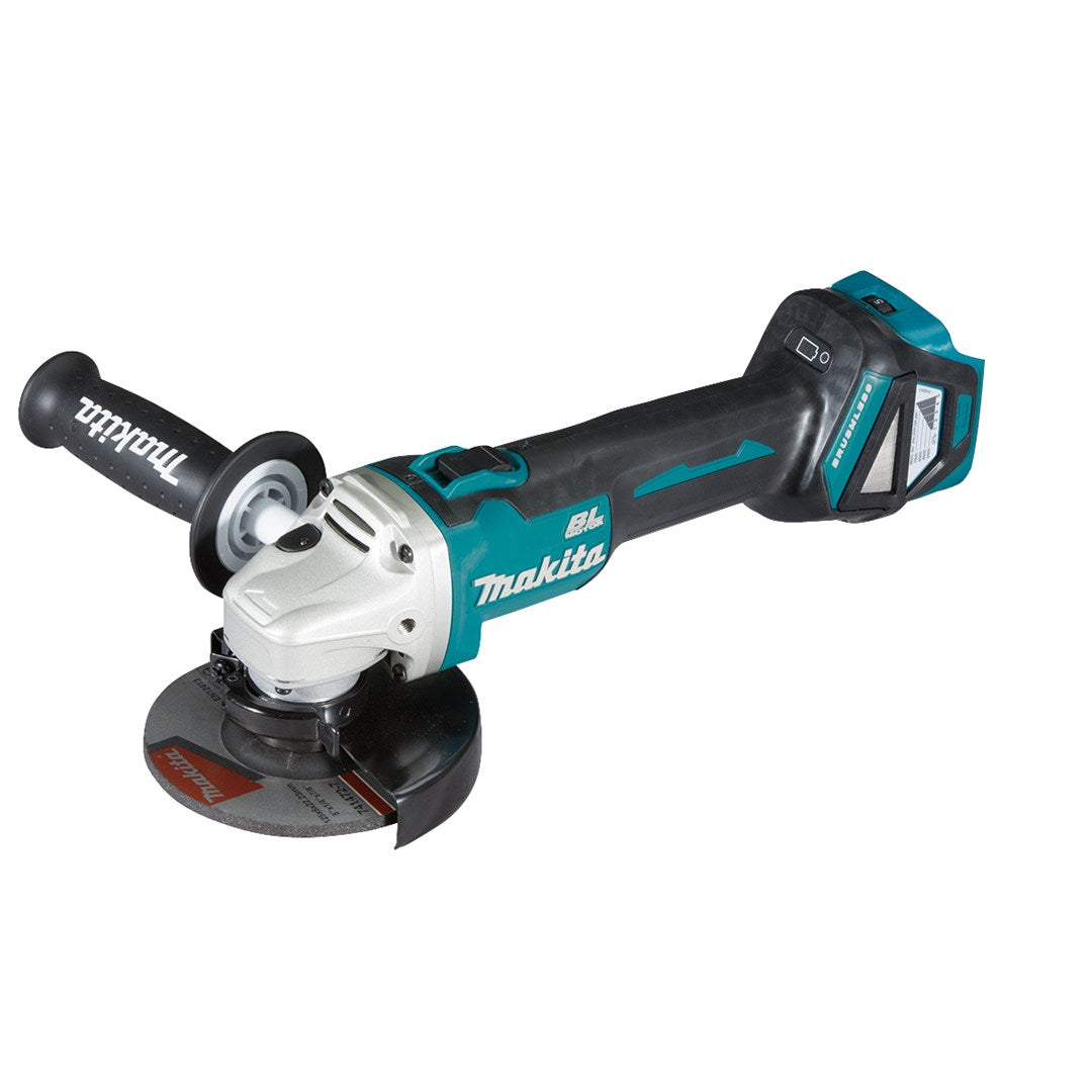 Makita Angle Grinder 18v 125mm Slide Switch Brushless Dga504z