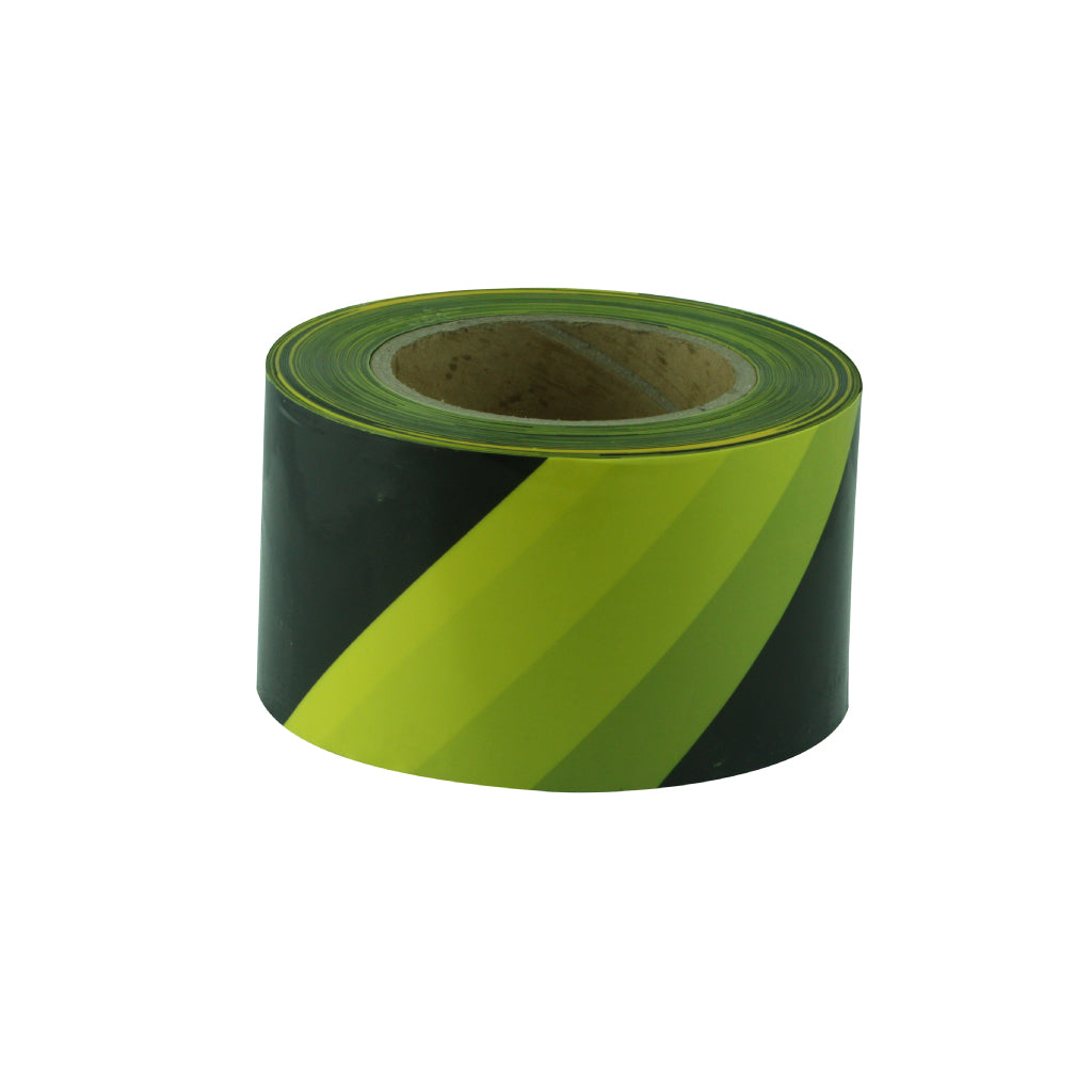 BARRICADE TAPE WITH DIAGONAL STRIPES