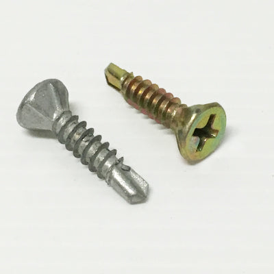 SELF DRILLING SCREW CSK RIB HEAD CL3 GALV BOX OF 100