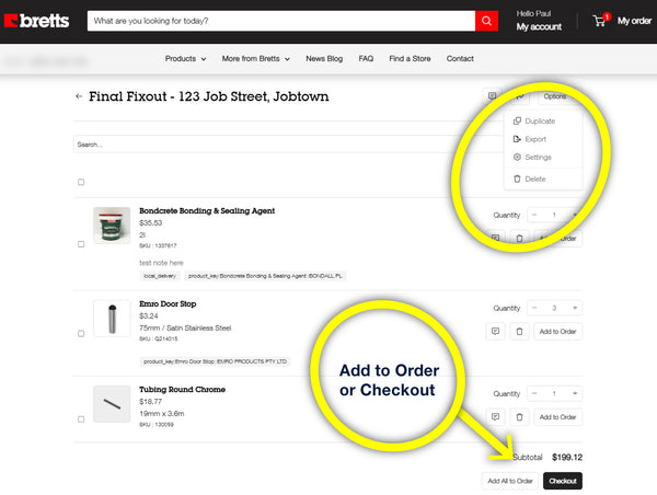 4. Order or Quote