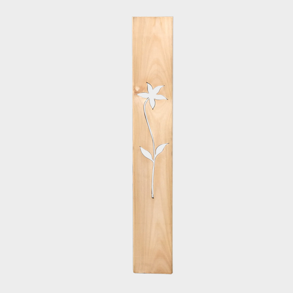 Pine Baluster Laser Cut Poinsettia 116 X 19 X 950mm
