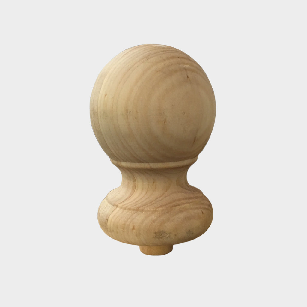 PINE POST TOP ROUND 93MM