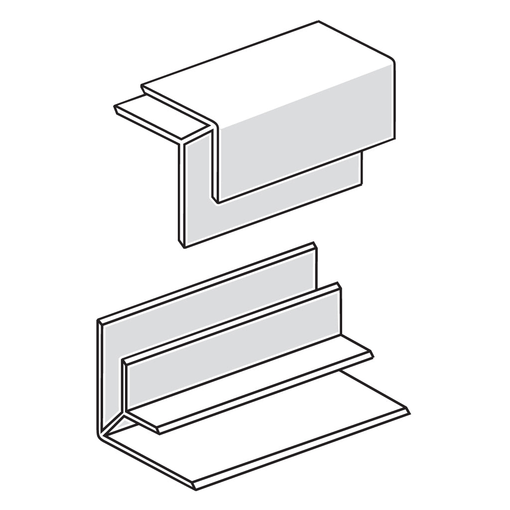 PVC JOINT EXTERNAL ANGLE WHITE