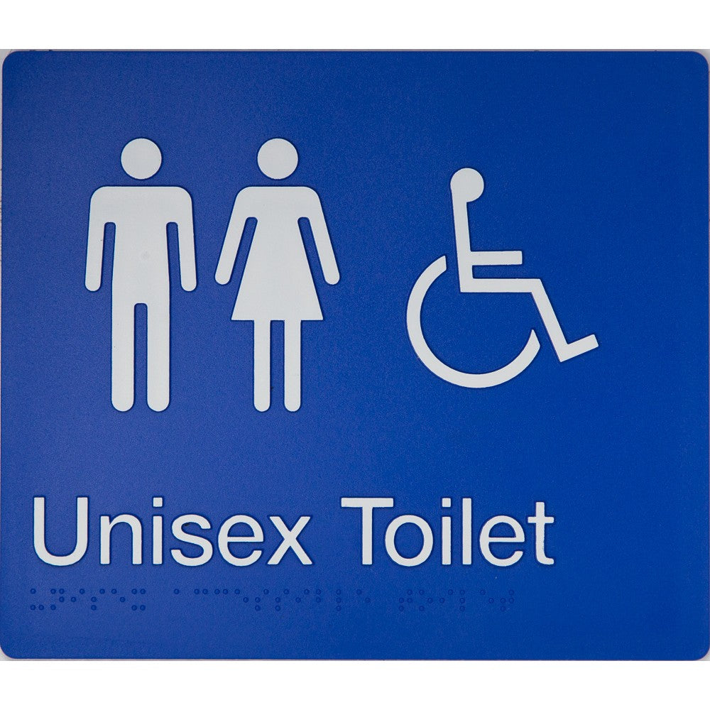 Braille Accessible Toilet Sign