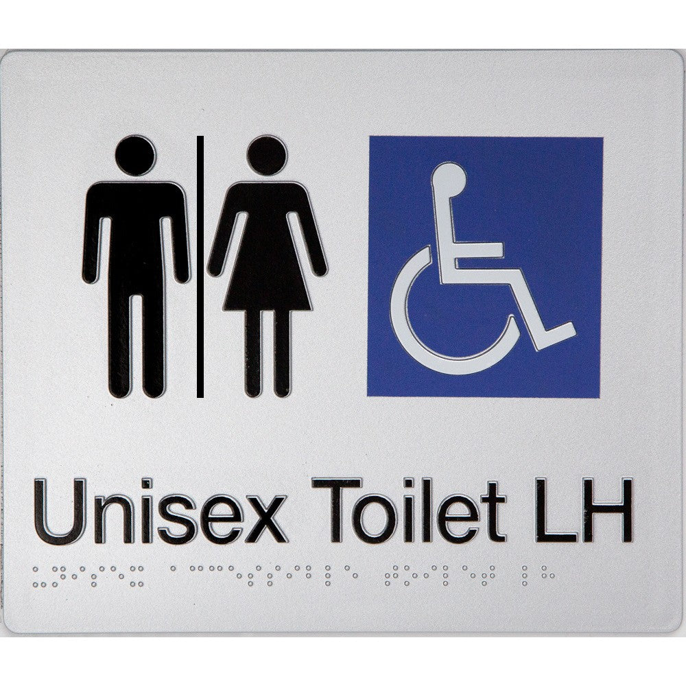 Braille Accessible Toilet Sign