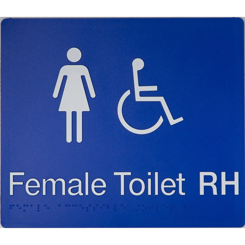 Braille Accessible Toilet Sign