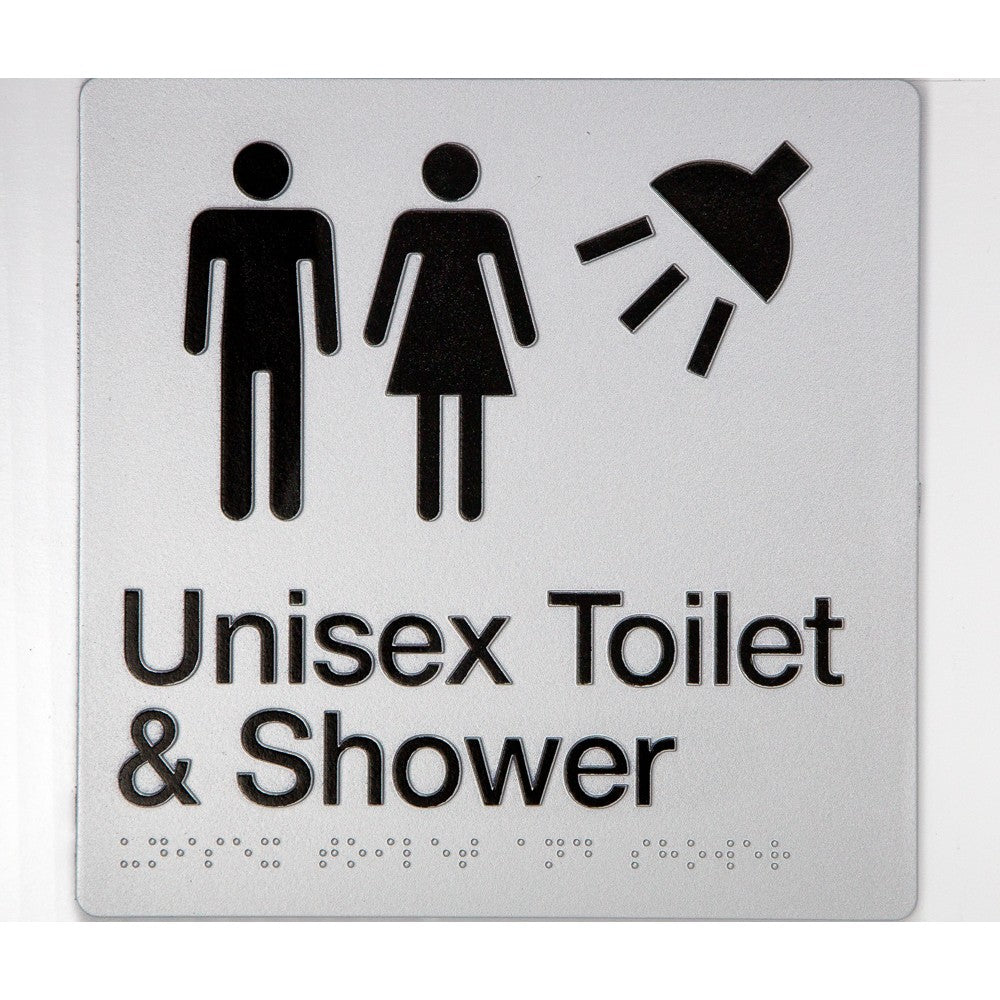Braille Toilet And Shower Sign