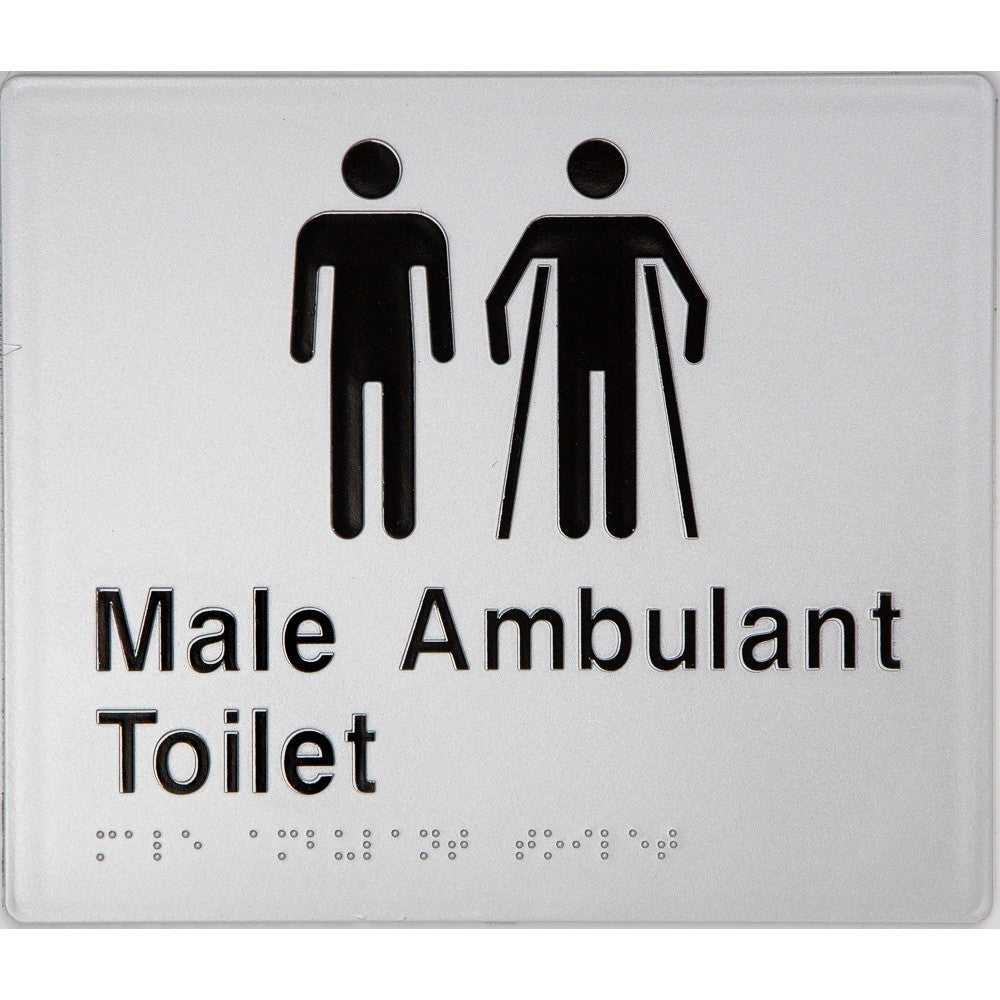 Braille Ambulant Toilet Sign 2 Icons