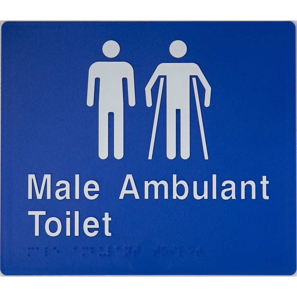 Braille Ambulant Toilet Sign 2 Icons