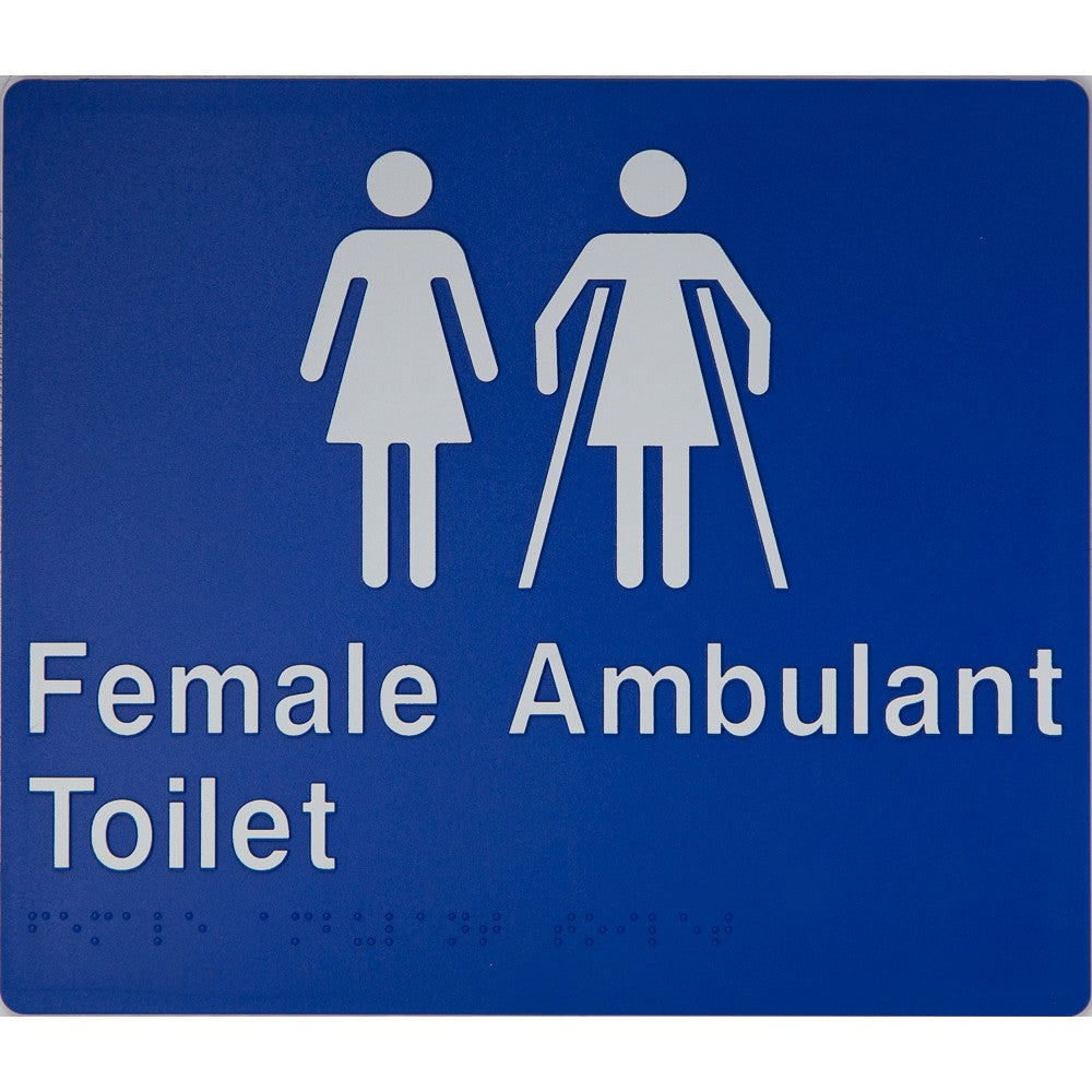 Braille Ambulant Toilet Sign 2 Icons
