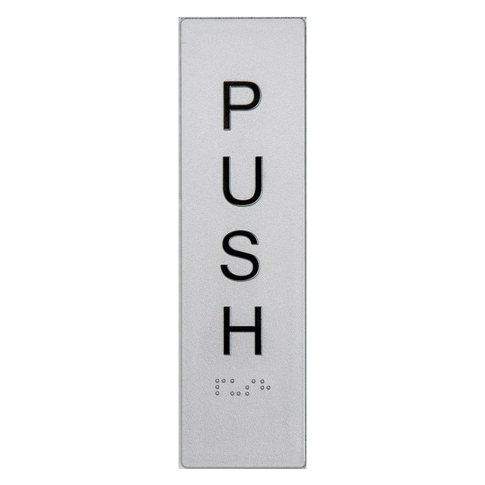 Braille Push/Pull Vertical Sign