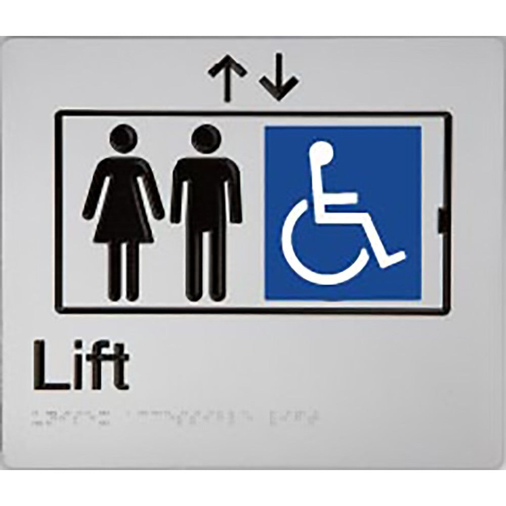 Braille Lift Sign