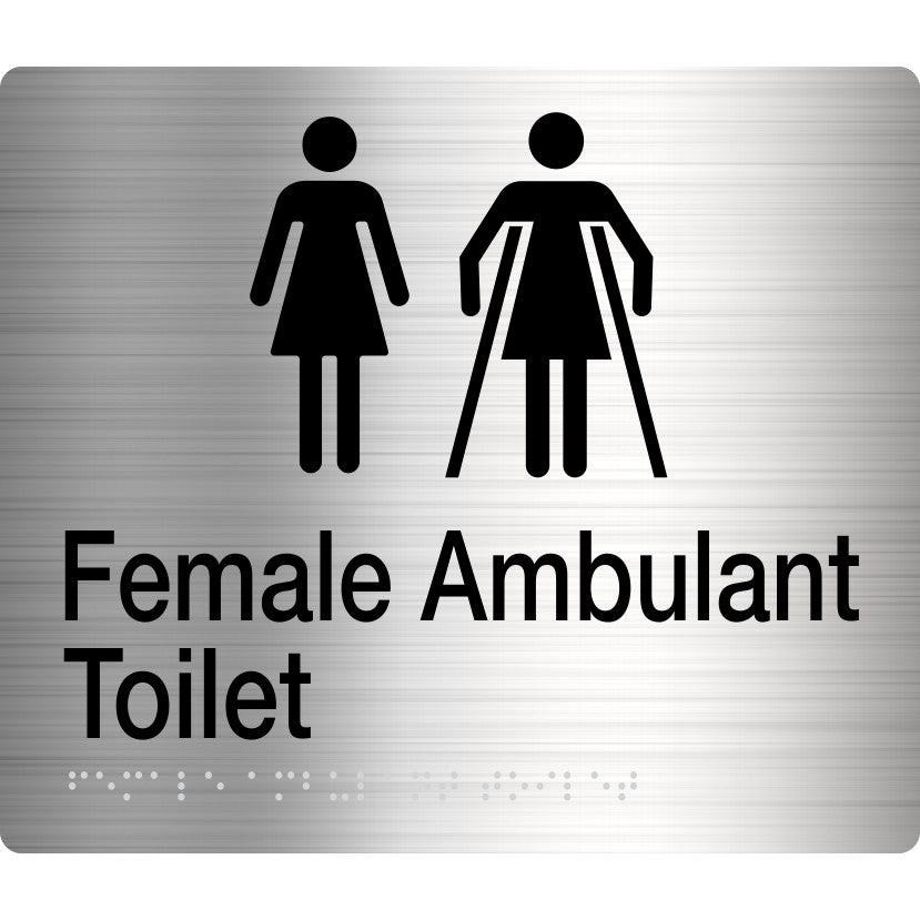 Braille Ambulant Toilet Sign 2 Icons