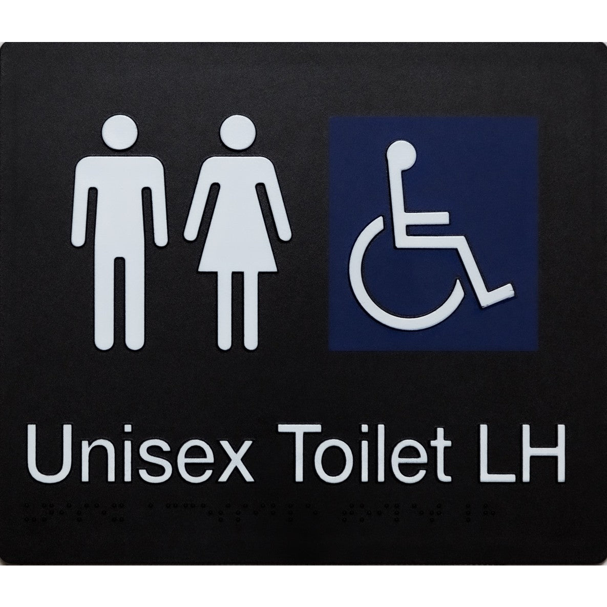 Braille Accessible Toilet Sign