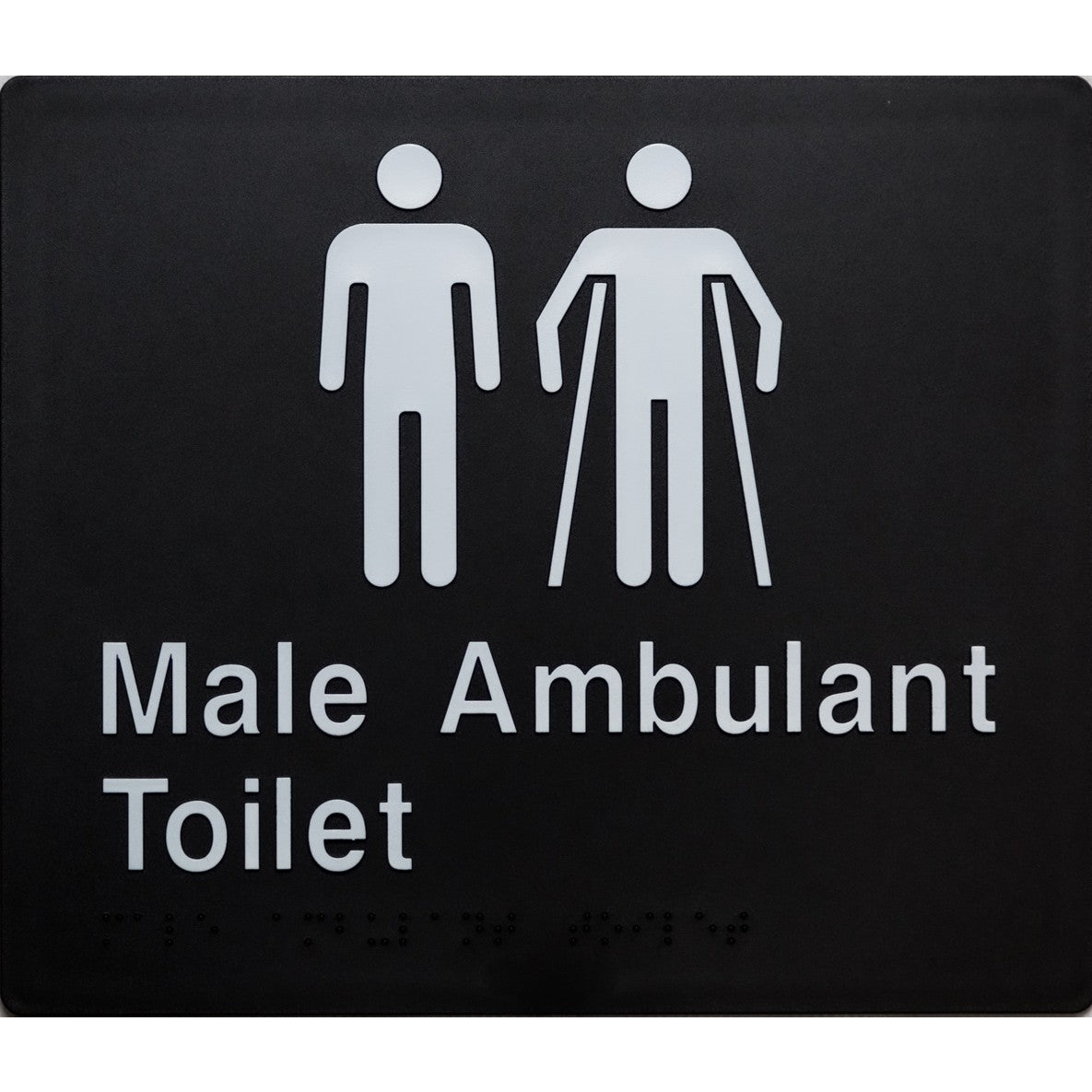 Braille Ambulant Toilet Sign 2 Icons