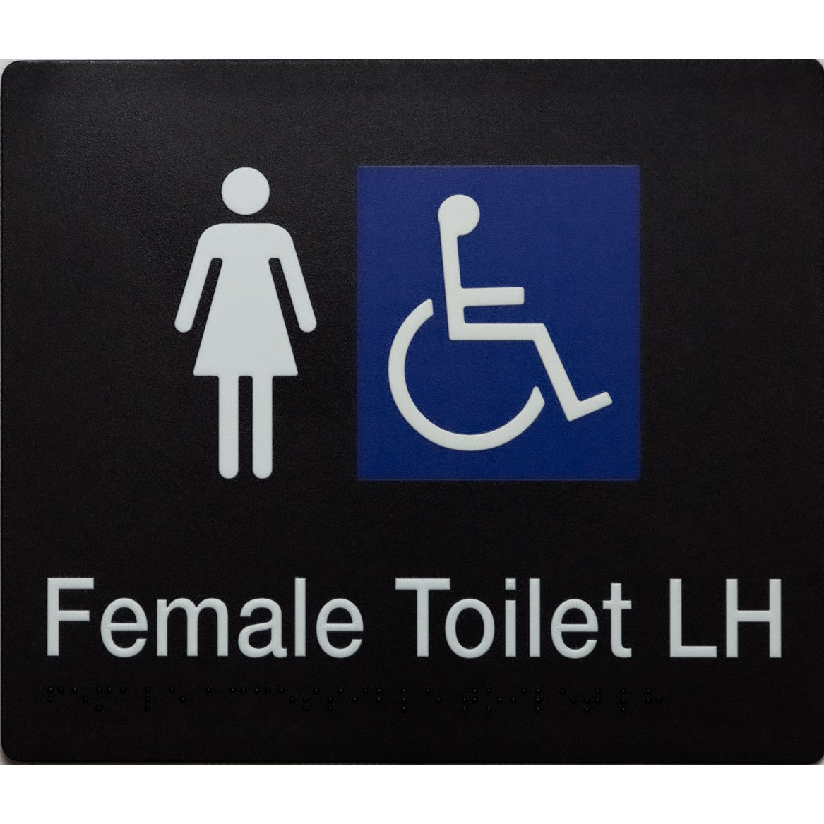 Braille Accessible Toilet Sign