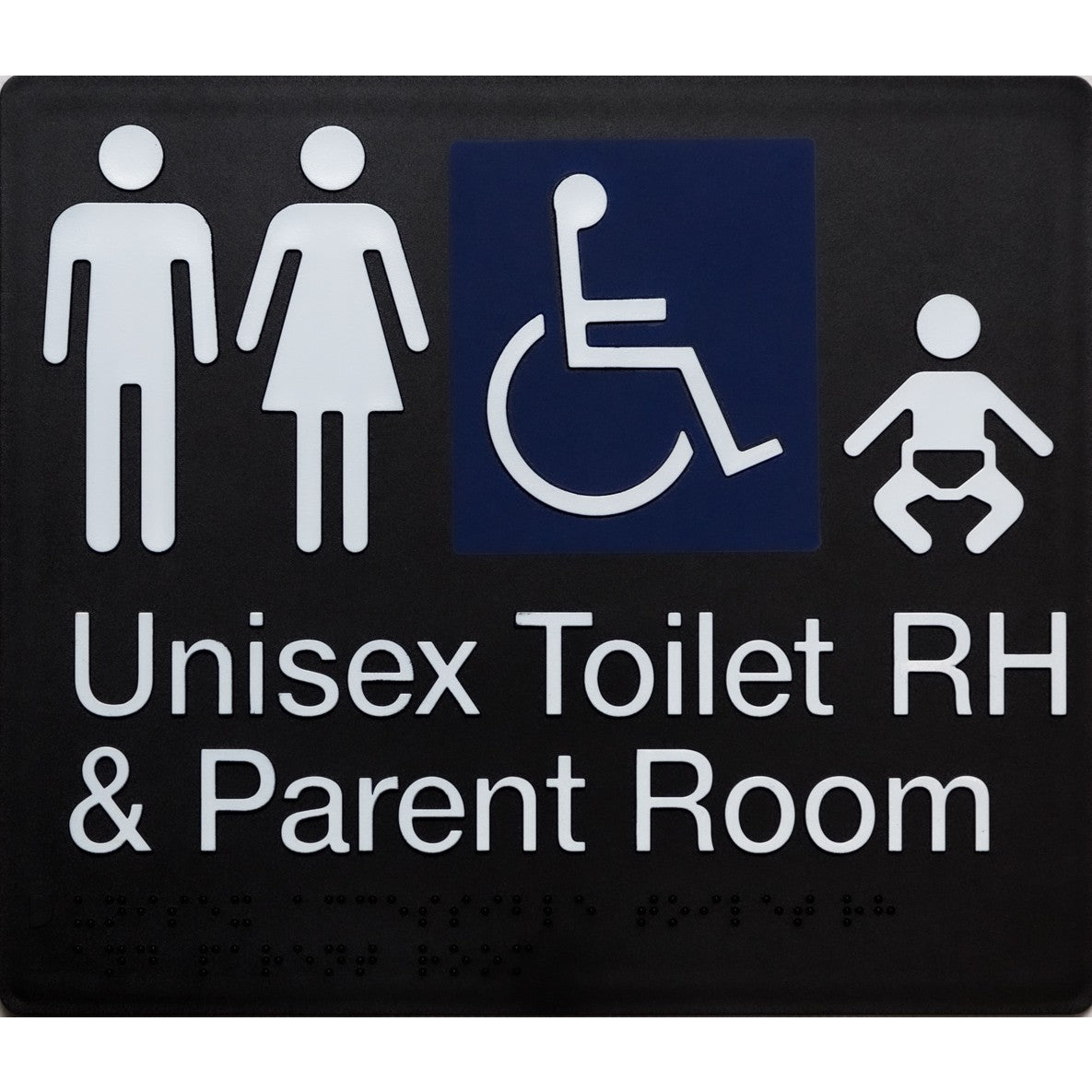 Braille Accessible Toilet And Parent Room Sign