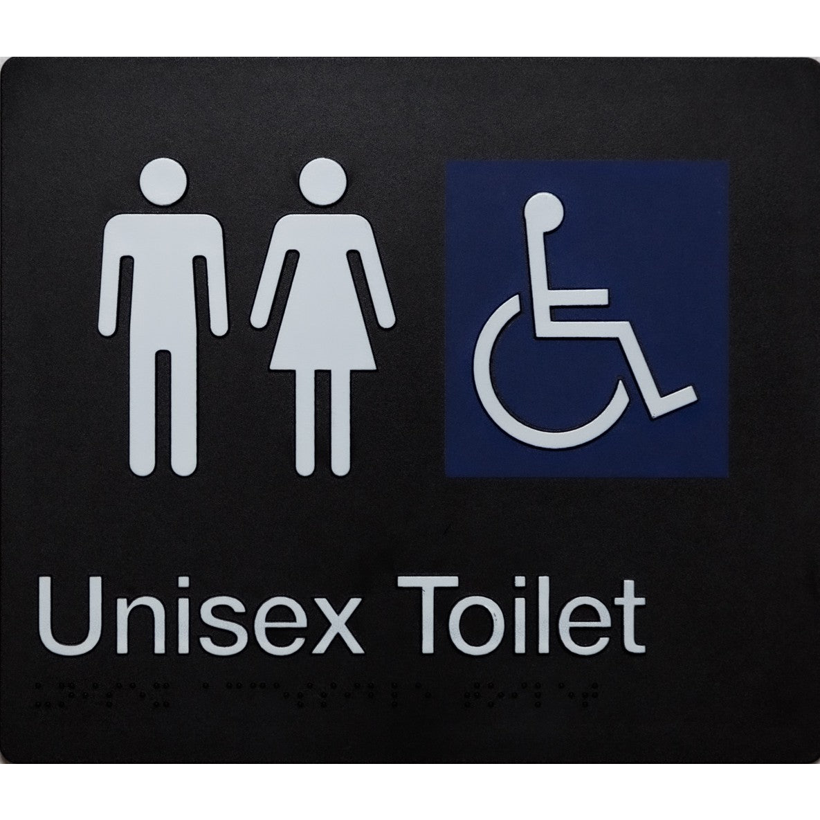 Braille Accessible Toilet Sign
