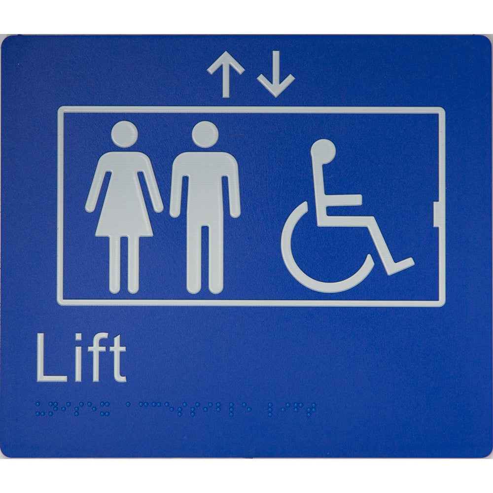 Braille Lift Sign